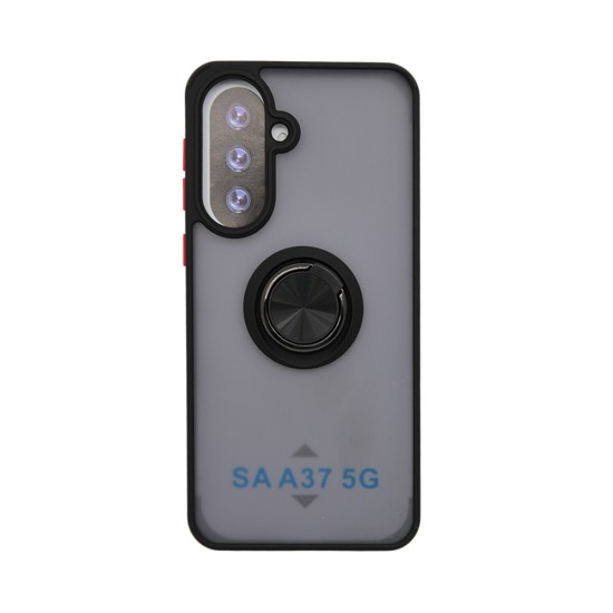 Capa com Anel de Suporte para Samsung Galaxy A37 5G Preto Fumado